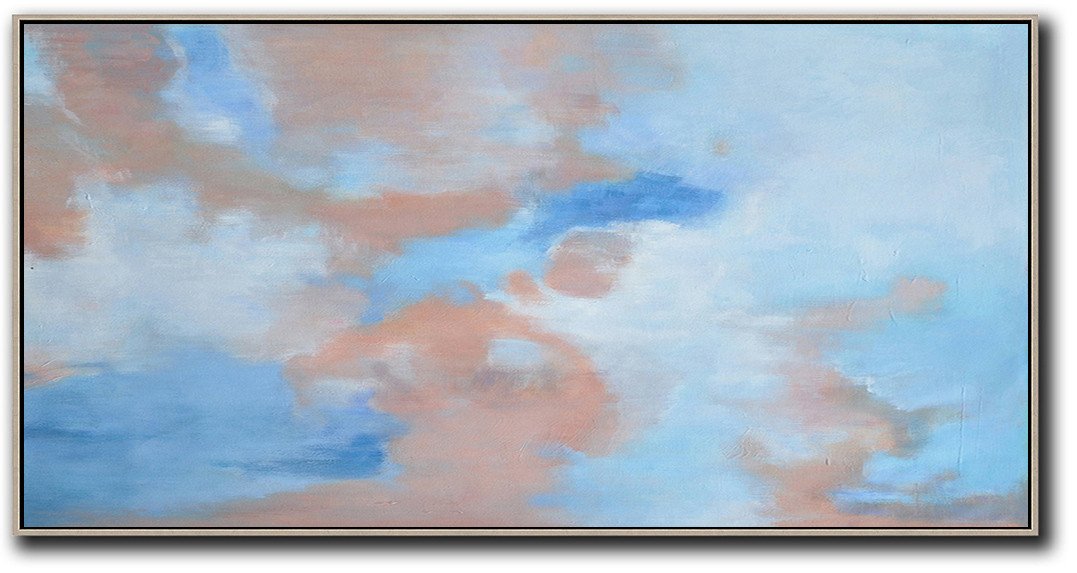 Panoramic Abstract Landscape Painting LX31D - Click Image to Close